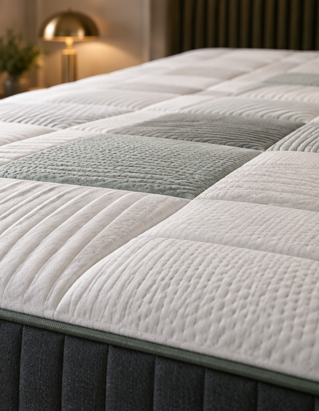Orthopedic mattress zoned support design